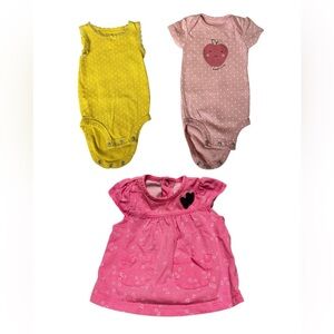 Baby Girls 3 Month Clothing Bundle of 3 Items
